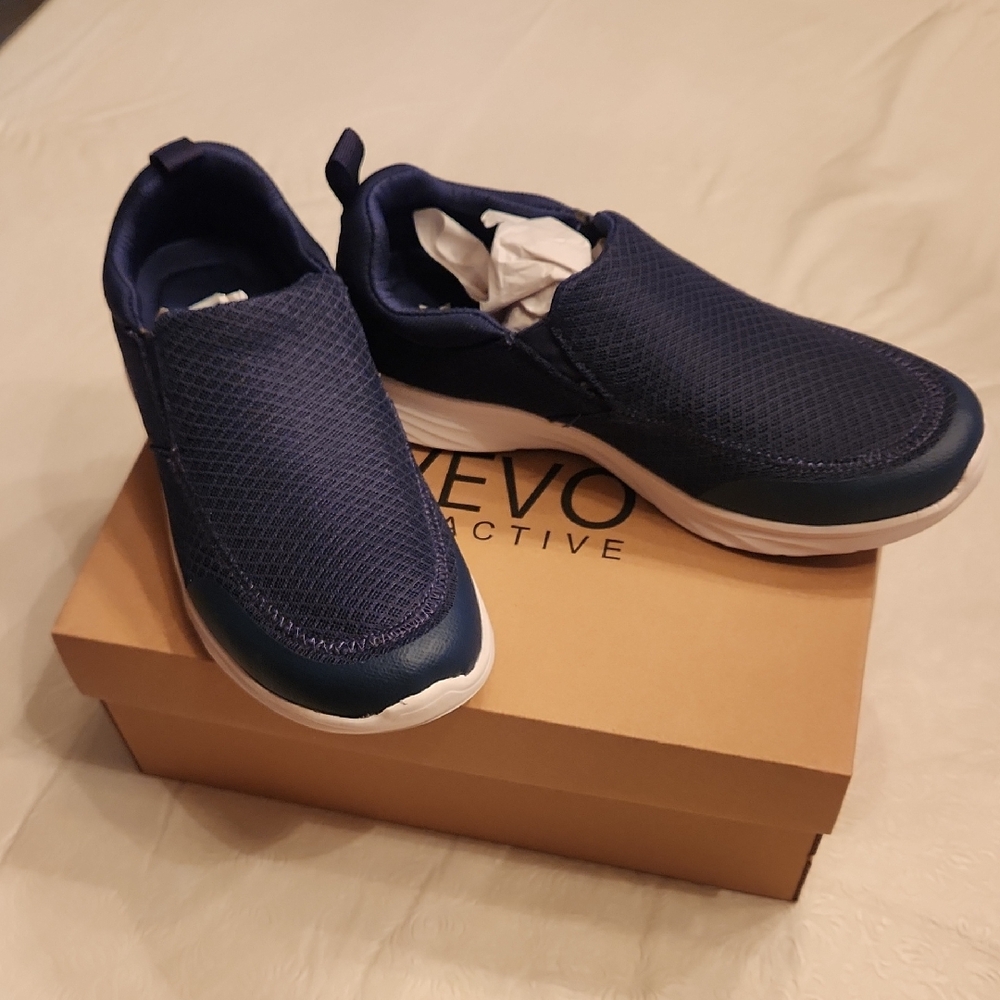 Men's Navy Slip-On Shoes